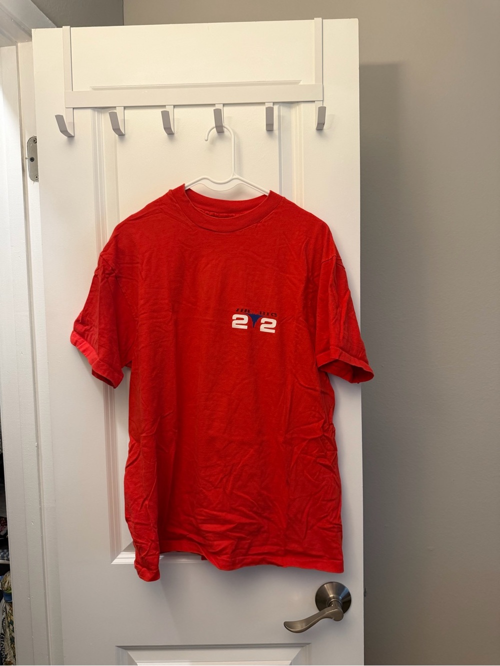 Red Men's Graphic Tee - F-22 Raptor Logo Tee